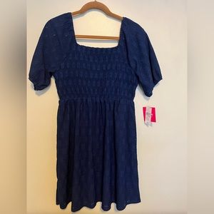 By and By NWT Blue Eyelet Dress
